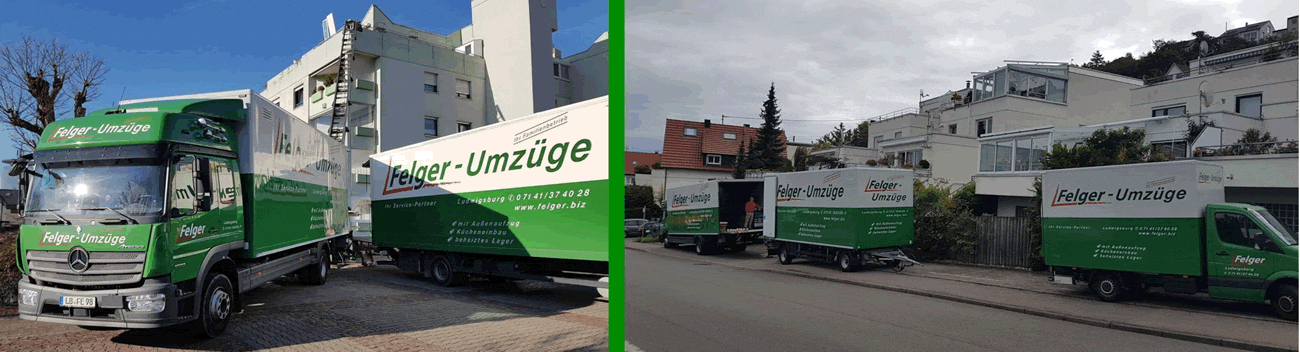 Umzug Schwaikheim - 🥇Felger GmbH: ☎️ Umzugsfirma, Transportfahrzeuge